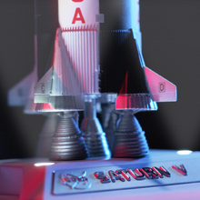 Load image into Gallery viewer, Saturn V Metal Model with AR Technology
